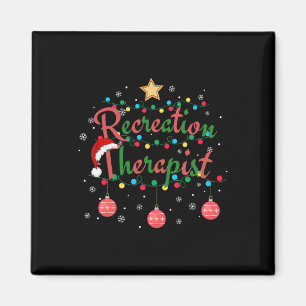 Retro Recreation Therapist Weihnachten Erholung Magnet