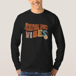 Retro Recreational Sports Vibes Teacher Women Kids T-Shirt