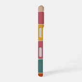 Retro Rectangle Mosaic iPhone 16 Hülle (Rechte Seite)