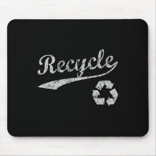 Retro Recycle sportliche Umwelt Mousepad