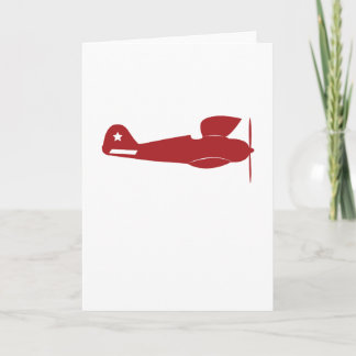 Retro Red Airplane Ankündigung