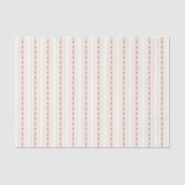 Retro Red And Cream Heart Stripes Bakery Seidenpapier