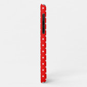 Retro Red and White Polka Dots Case-Mate iPhone Hülle (Hinten/Links)