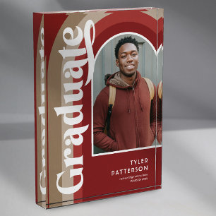 Retro Red Arch Foto 2025 Abschluss