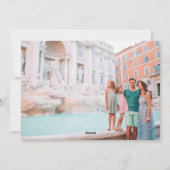 Retro Red Baubles Zwei Fotos Weihnachten (Rückseite)