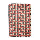 Retro Red Black Beige Polka Dot 60er Muster Badematte (Vorderseite Vertikal)