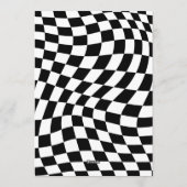 Retro Red Black Checkered 6 7 Boy 7th Birthday Einladung (Rückseite)