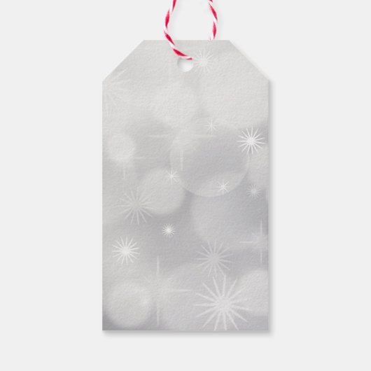 Retro Red Car mit einem Weihnachtsbaum Geschenkanhänger (Rückseite)