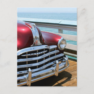 Retro Red Car Postkarte