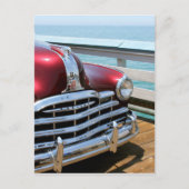 Retro Red Car Postkarte (Vorderseite)