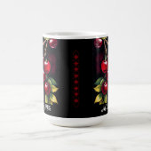 Retro Red Cherries Kaffeetasse (Mittel)