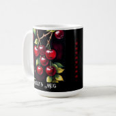 Retro Red Cherries Kaffeetasse (Vorderseite Links)