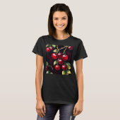 Retro Red Cherries T-Shirt (Vorne ganz)