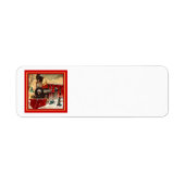 Retro Red Christmas Train Motor (Vorne)