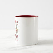 Retro Red Coquette Weihnachten Niedlichen Weihnach Zweifarbige Tasse (Mittel)