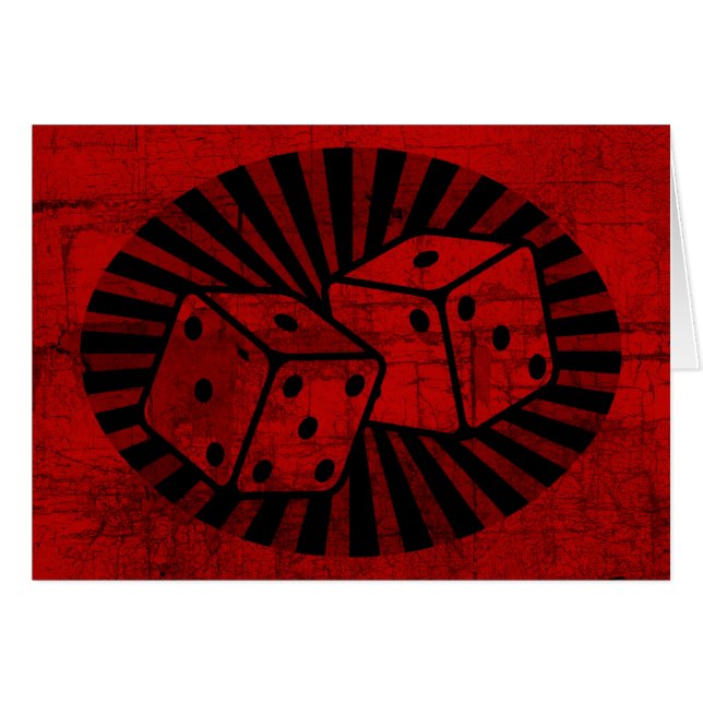 Retro Red Dice (Vorderseite (Horizontal))