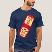 Retro Red Dreh Phone T - Shirt (Vorderseite)