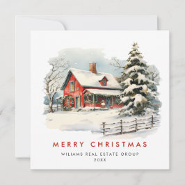 Retro Red Farm Barn Weihnachten Unternehmen