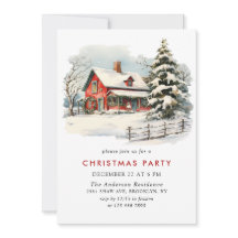 Retro Red Farm Barton Weihnachtsfeier