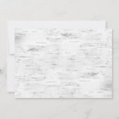 Retro Red Farm Truck Birch Bark Holiday Party Einladung (Rückseite)