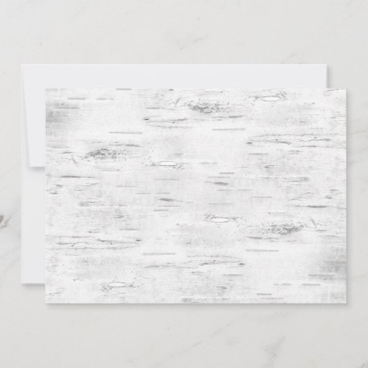 Retro Red Farm Truck Birch Bark Holiday Party Einladung (Rückseite)