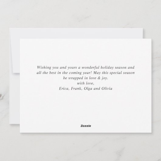 Retro Red Farm Truck Land Weihnachten Gruß (Rückseite)