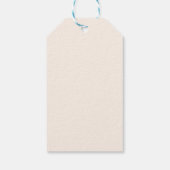 Retro Red Green Quirky farbenfroher Weihnachtsbaum Geschenkanhänger (Rückseite)