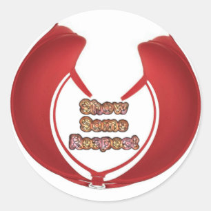 Retro Red Hakuna Matata Geschenke zeigen etwas Res Runder Aufkleber