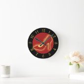 Retro Red High Heel Shoel Round Clock Runde Wanduhr (Zuhause)
