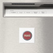 Retro Red Industrial Panik Button Magnet (In Situ (Geschirrspüler))