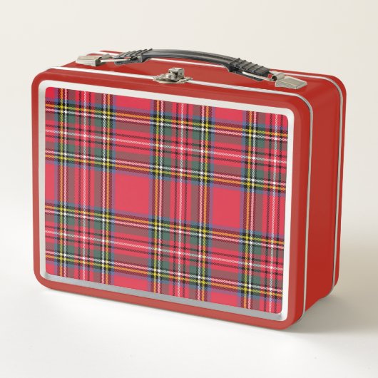 Retro Red Kariert Lunch Box (Vorderseite)