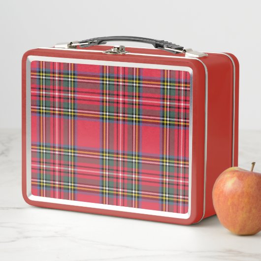 Retro Red Kariert Lunch Box (Beispiel)