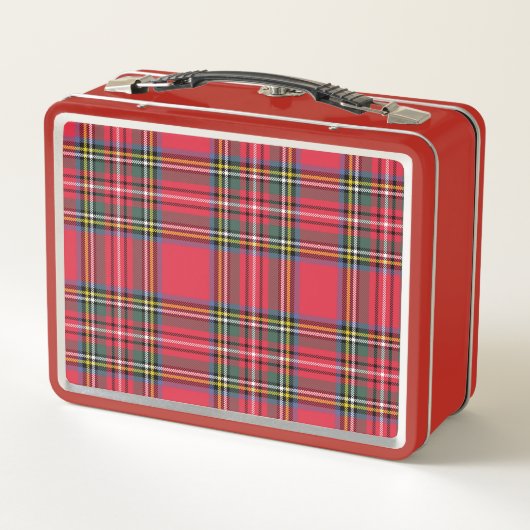 Retro Red Kariert Lunch Box (Rückseite)