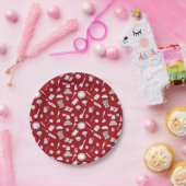 Retro Red Kitchen Pappteller (Party)