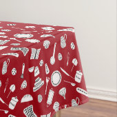 Retro Red Kitchen Tischdecke (Beispiel)