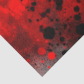 Retro Red Paint Spritzer Seidenpapier (Detail)