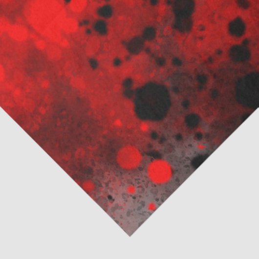 Retro Red Paint Spritzer Seidenpapier (Detail)