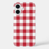 Retro Red Picnic Check Farmhouse Design Case-Mate iPhone Hülle (Rückseite)