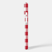 Retro Red Picnic Check Farmhouse Design Case-Mate iPhone Hülle (Rückseite / Links)