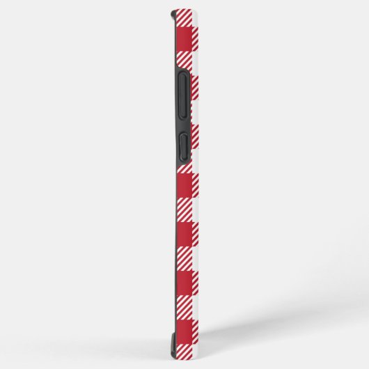 Retro Red Picnic Check Farmhouse Design Samsung Galaxy Hülle (Rechte Seite)