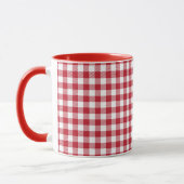 Retro Red Picnic Check Farmhouse Design Tasse (Links)