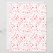 Retro Red Pink Children's Birthday Wish List Paper (Rückseite)