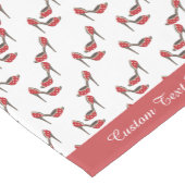 Retro Red Polka Dot High Heel Muster Kurzer Tischläufer (Ecke)