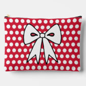 Retro Red Polka Dot Kosmetik Beutel Geschenk (Vorderseite)
