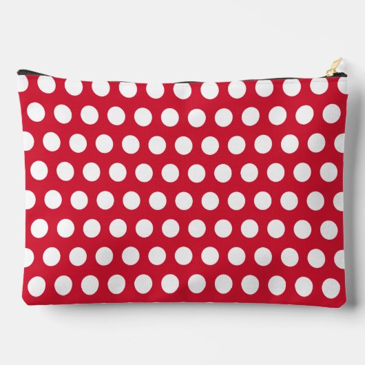 Retro Red Polka Dot Kosmetik Beutel Geschenk (Rückseite)