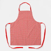 RETRO RED POLKA DOT KÜCHE SCHÜRZE (Vorderseite)