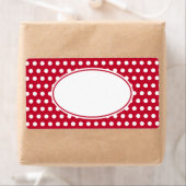 Retro Red Polka Dot Labels (Insitu)