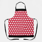 Retro Red Polka Dot Schürze (Vorderseite)