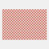 Retro Red Pomegranate Fruchtmuster Thema Geschenkpapier Set (Vorderseite 3)