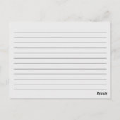 Retro Red Rolling Button Kitchen Tools Rezept Card Postkarte (Rückseite)